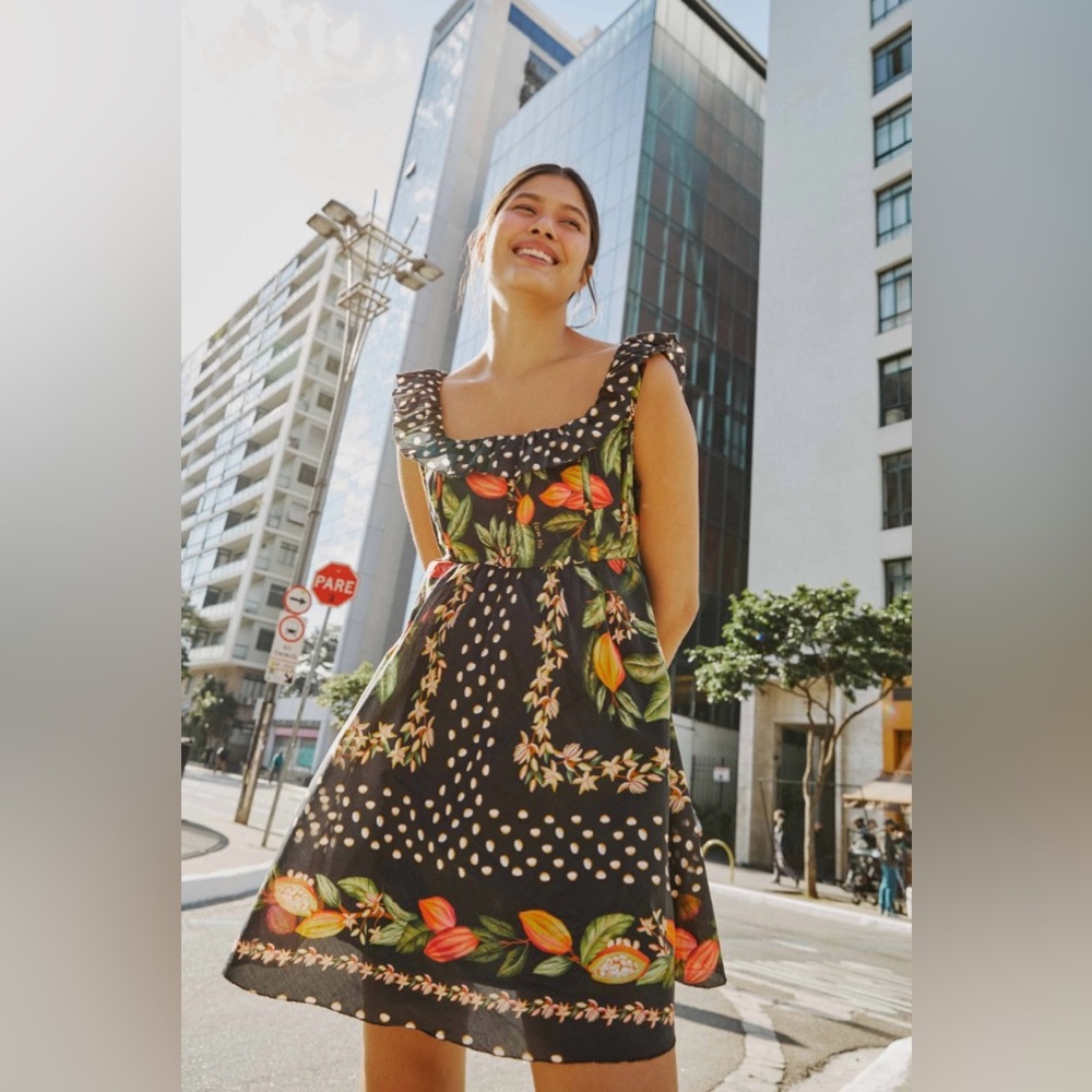 FARM RIO COCOA PARADISE MINI DRESS